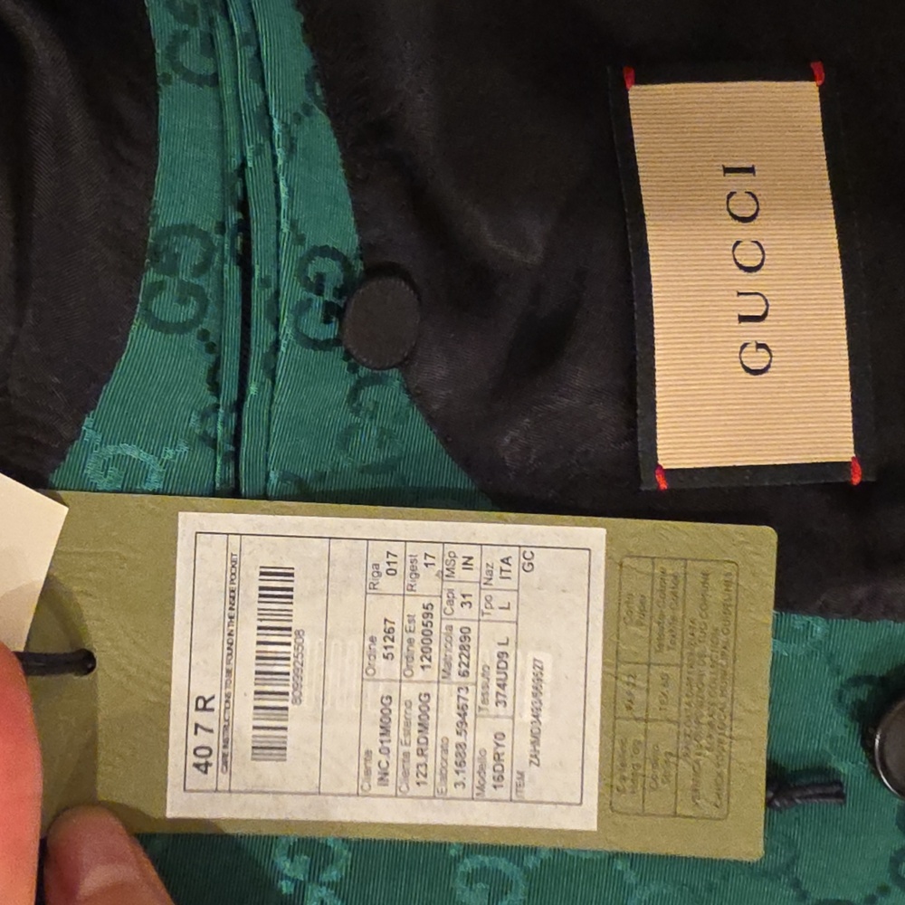 Gucci Monogram Emerald Green Double-Breasted Blaz… - image 7